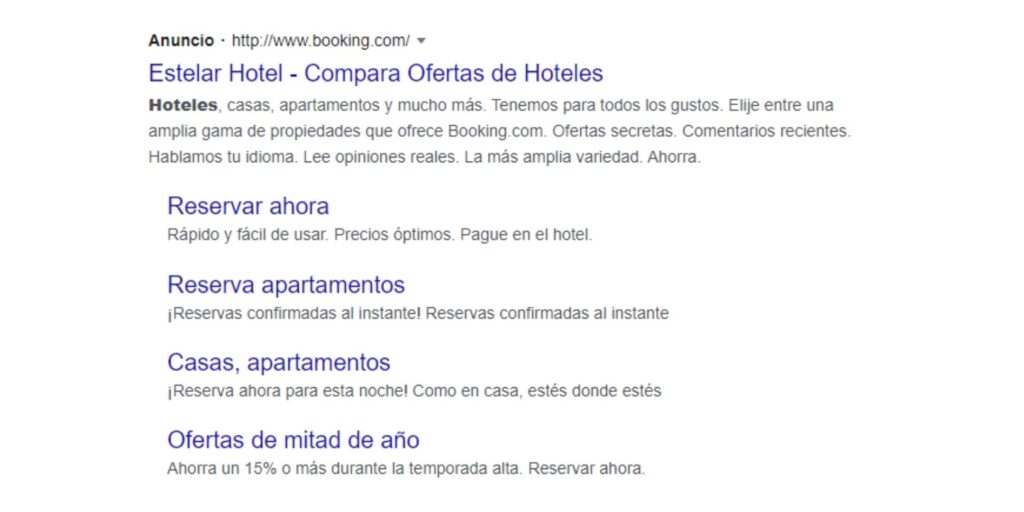 Google search hotels