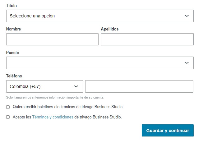 Datos necesarios para publicar hotel